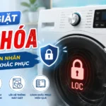 máy giặt bị khoá cửa nguyên nhân và cách khắc phục