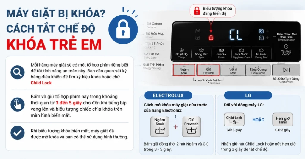 Tắt chế độ khoá trẻ em