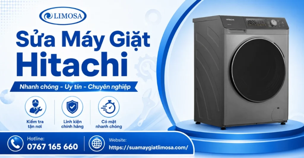 Sửa Máy Giặt Hitachi tại Trung tâm Sửa Máy Giặt Limosa