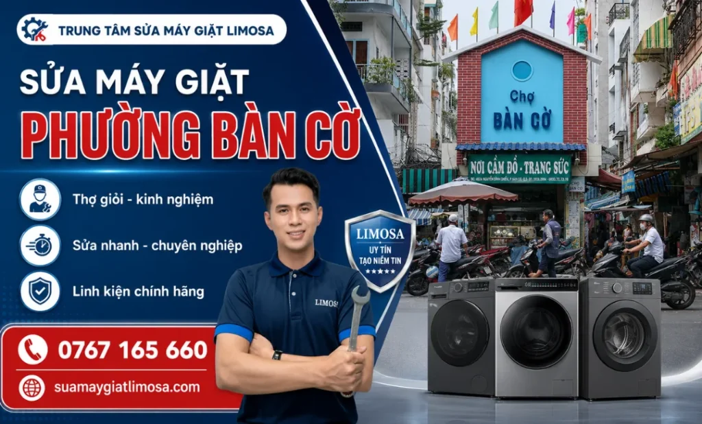 dịch vụ sửa máy giặt Phường Bàn Cờ