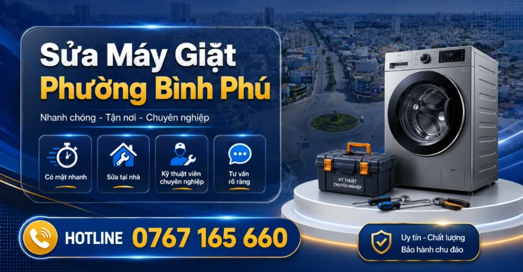 Sửa máy giặt phường Bình Phú tại Trung tâm Sửa Máy Giặt Limosa