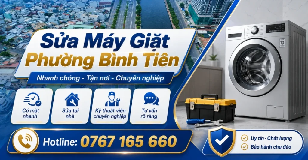 Sửa máy giặt phường Bình Tiên tại Trung tâm Sửa Máy Giặt Limosa