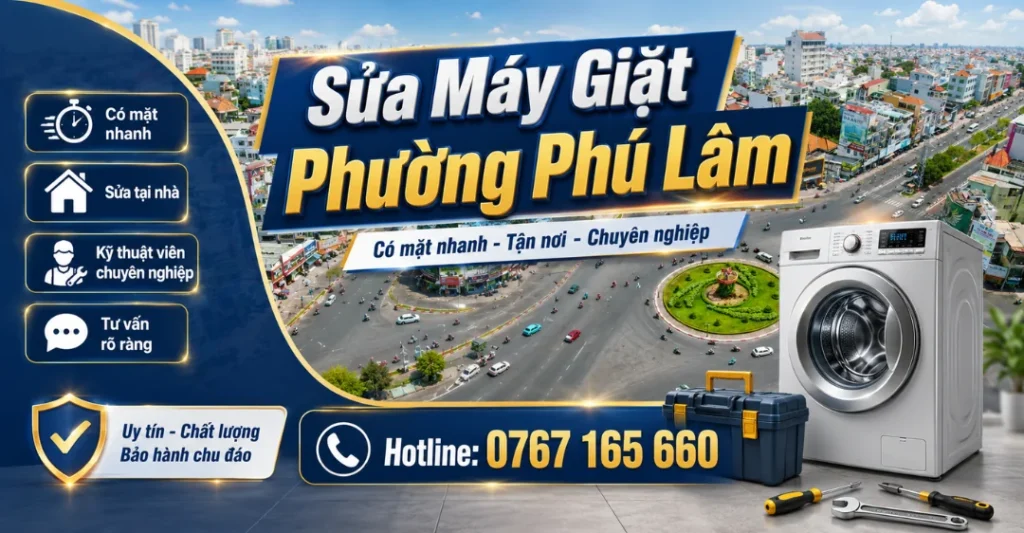 Sửa máy giặt phường Phú Lâm tại Trung tâm Sửa Máy Giặt Limosa