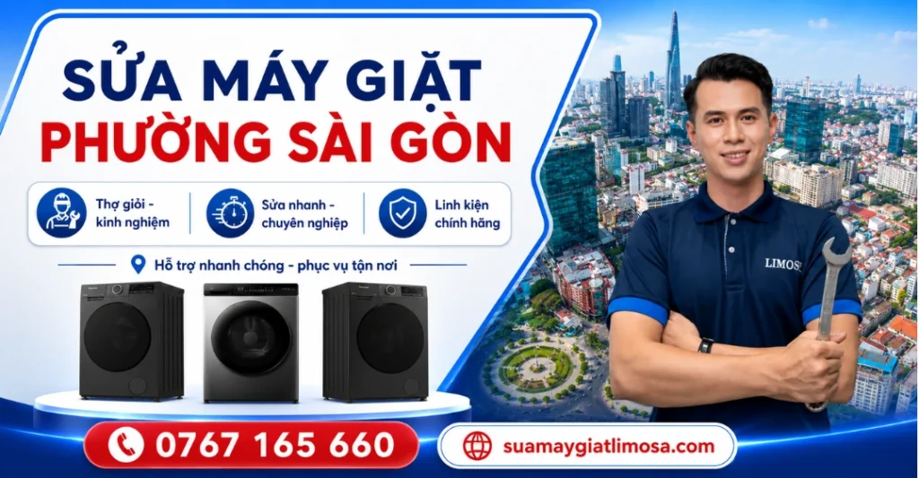 Dịch vụ sửa máy giặt tại toàn bộ khu vực Phường Sài Gòn tại Trung Tâm Sửa Máy Giặt Limosa