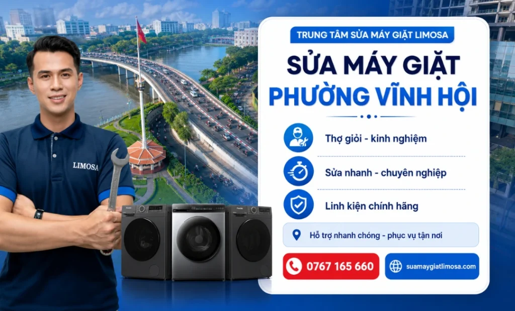 dịch vụ sửa máy giặt Phường Vĩnh Hội