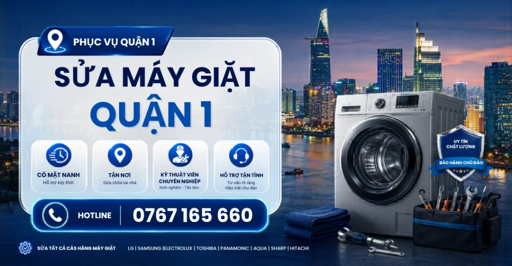 Sửa Máy Giặt Quận 1 tại Trung tâm Sửa Máy Giặt Limosa