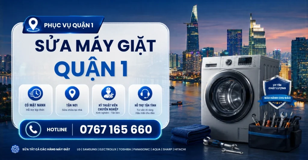 Sửa Máy Giặt Quận 1 tại Trung tâm Sửa Máy Giặt Limosa