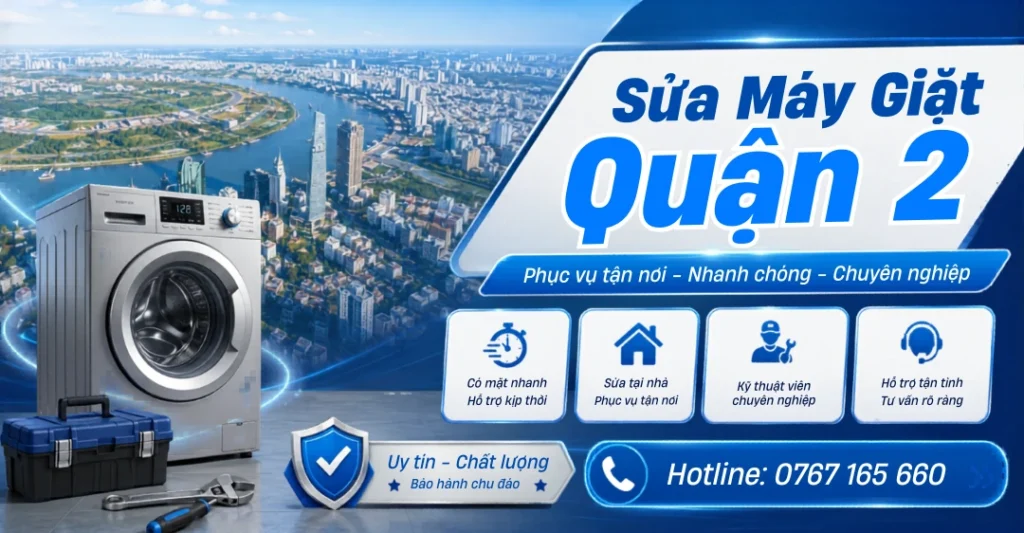 Sửa Máy Giặt Quận 2 tại Trung tâm Sửa Máy Giặt Limosa