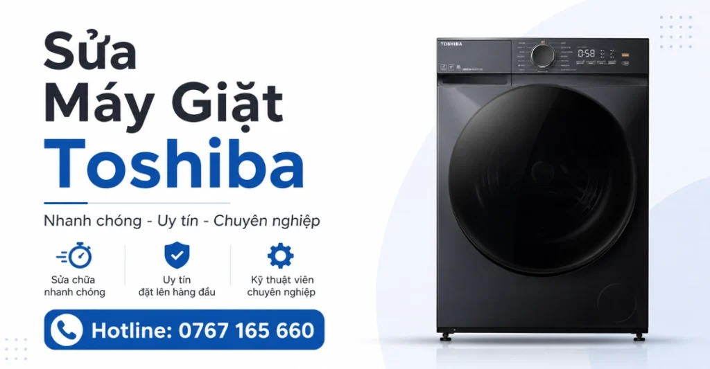 Dịch vụ sửa máy giặt Toshiba tại nhà chuyên nghiệp uy tín