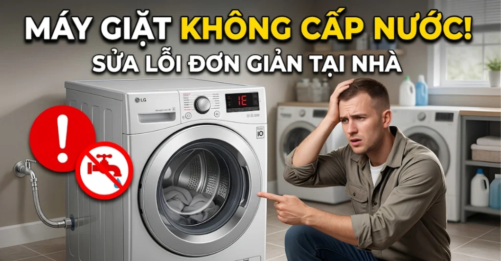 Máy Giặt Không Cấp Nước