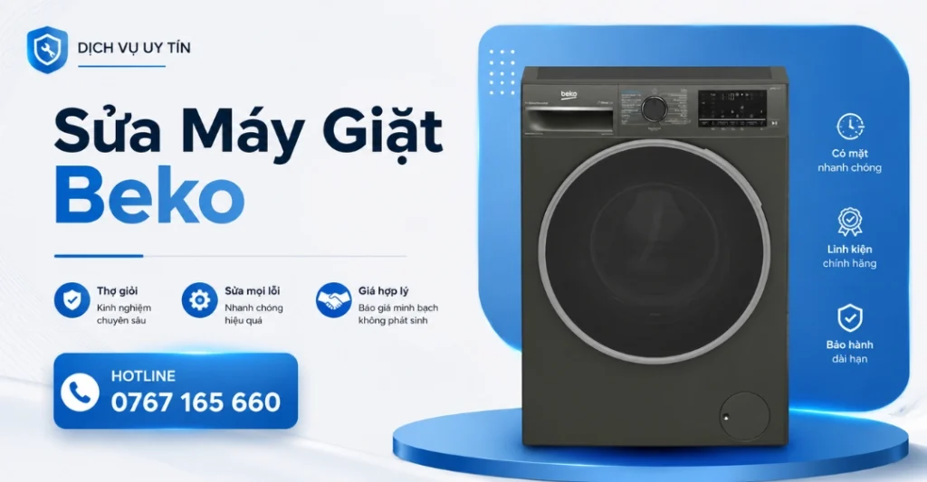 Dịch vụ sửa máy giặt Beko tại nhà uy tín chuyên nghiệp của Sửa Máy Giặt Limosa