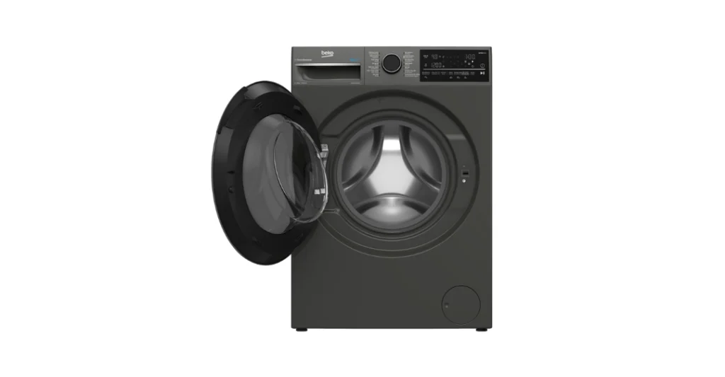 Máy giặt Beko cửa trước màu xám đen chính hãng được sửa chữa bởi Sửa Máy Giặt Limosa