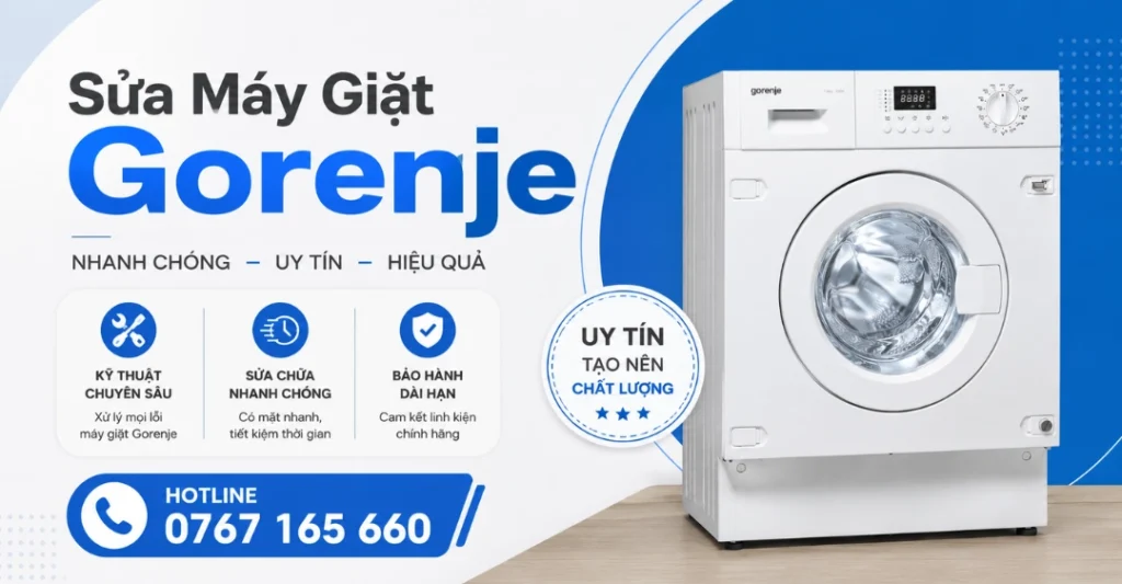 Dịch vụ sửa máy giặt Gorenje uy tín và chuyên nghiệp tại Sửa Máy Giặt Limosa