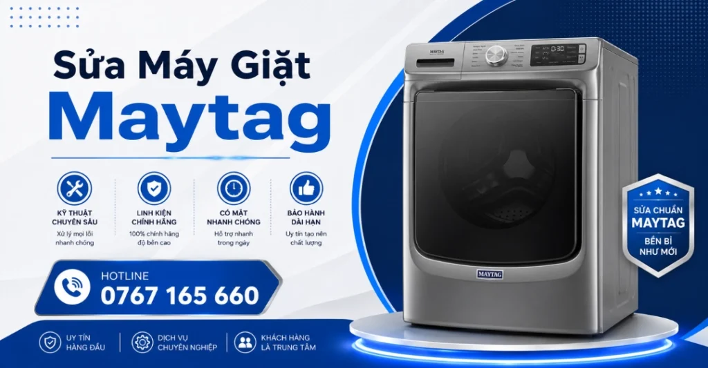 Trung tâm Sửa Máy Giặt Limosa chuyên sửa máy giặt Maytag tận nơi, cam kết linh kiện chính hãng