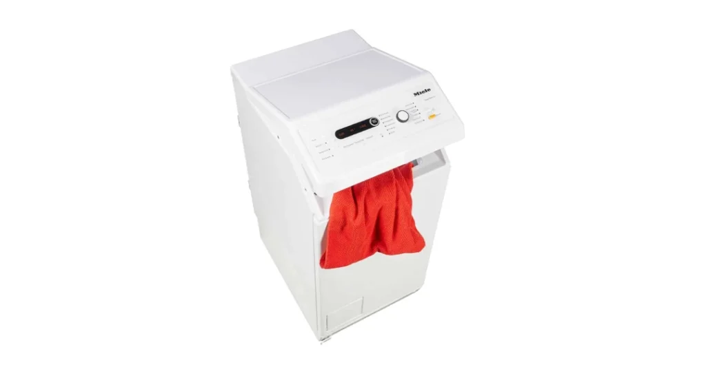Hiện tượng quần áo bị kẹt hoặc phân bổ không đều khiến máy giặt Miele không thể thực hiện chu trình vắt