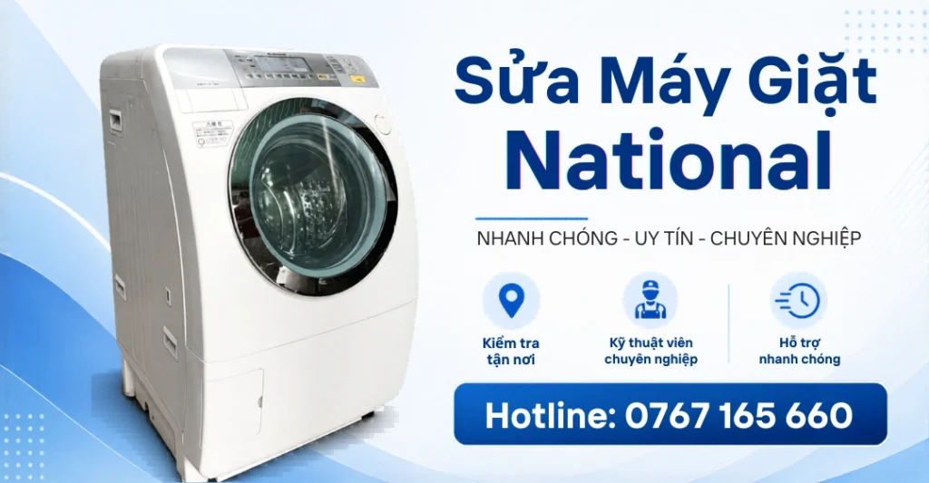 Dịch vụ sửa máy giặt National tận nơi, nhanh chóng và chuyên nghiệp của Trung tâm Sửa Máy Giặt Limosa