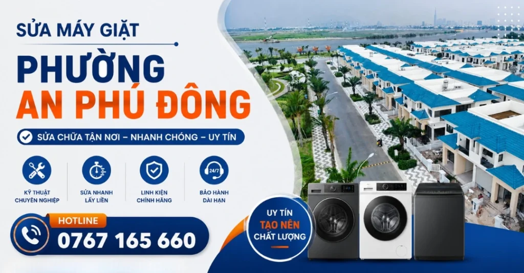 ịch vụ sửa máy giặt Phường An Phú Đông uy tín giá rẻ có mặt sau 30 phút của Trung tâm Sửa Máy Giặt Limosa