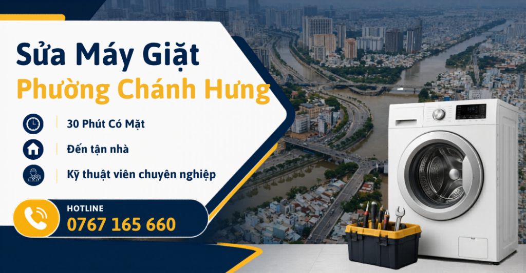 Dịch vụ sửa máy giặt Phường Chánh Hưng tận nhà từ Trung tâm Sửa Máy Giặt Limosa