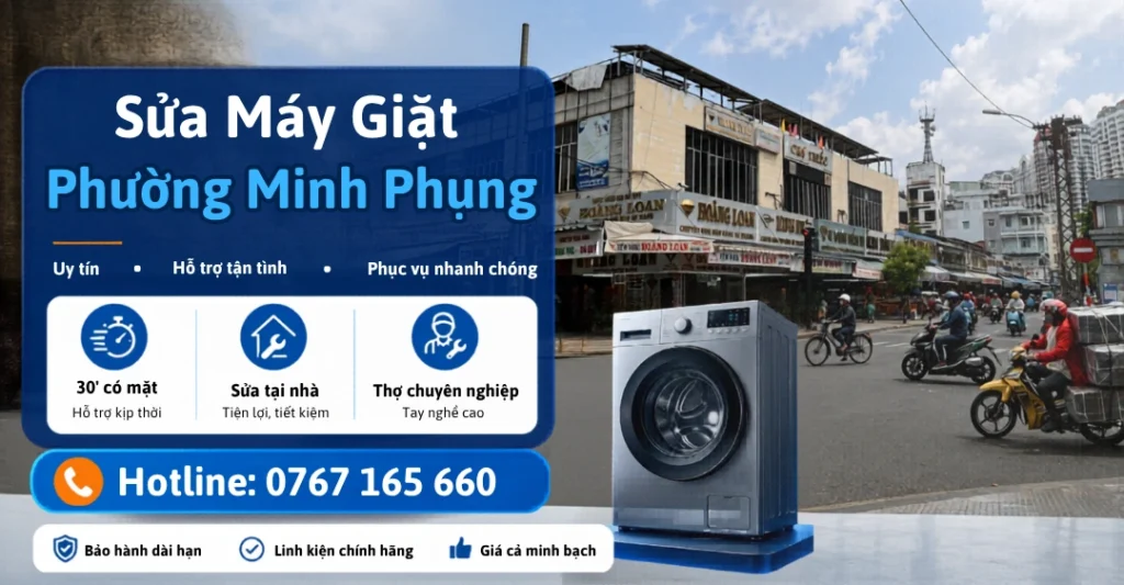 Dịch vụ sửa máy giặt phường Minh Phụng uy tín chất lượng của Sửa Máy Giặt Limosa