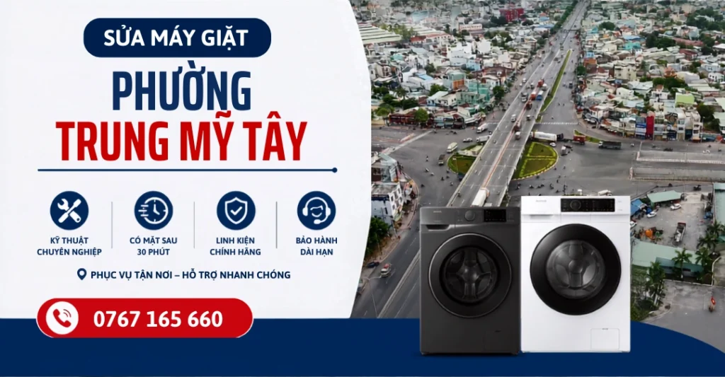 Dịch vụ sửa máy giặt Phường Trung Mỹ Tây uy tín chuyên nghiệp giá rẻ tại nhà của Trung tâm Sửa Máy Giặt Limosa