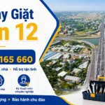 Chú thích (Caption): Sửa Máy Giặt Limosa cung cấp dịch vụ sửa máy giặt quận 12 tận nhà, cam kết thợ có mặt nhanh chóng và linh kiện chính hãng