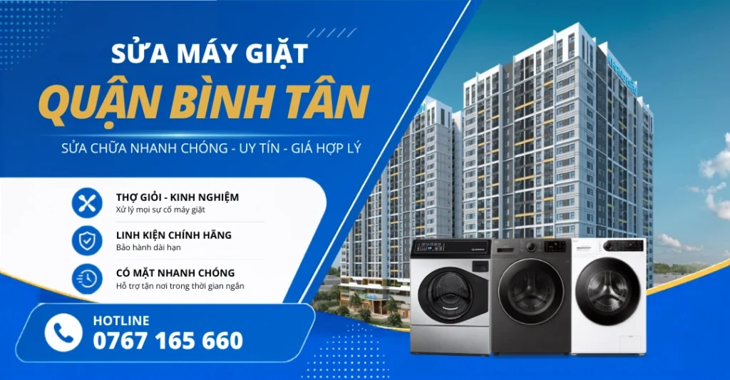Dịch vụ sửa máy giặt quận Bình Tân tận nhà uy tín chuyên nghiệp tại Sửa Máy Giặt Limosa