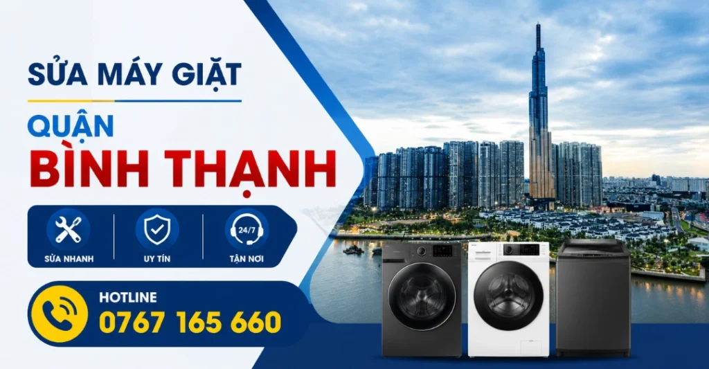 Dịch vụ sửa máy giặt quận Bình Thạnh uy tín, nhanh chóng, tận nơi của Trung tâm Sửa Máy Giặt Limosa.