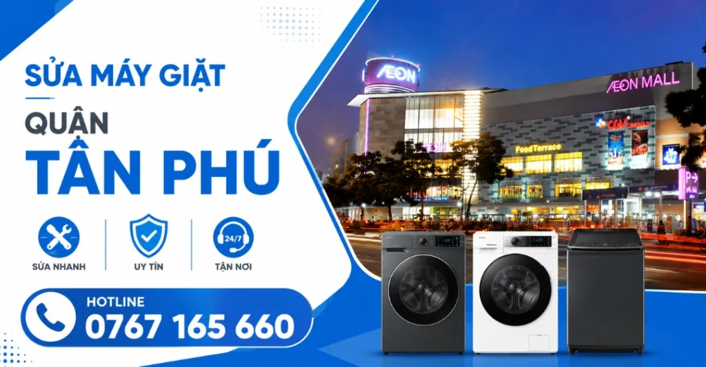 Dịch vụ sửa máy giặt quận Tân Phú uy tín giá rẻ của Trung tâm Sửa Máy Giặt Limosa
