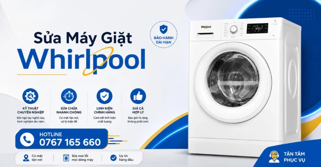 Trung tâm Sửa Máy Giặt Limosa chuyên sửa máy giặt Whirlpool tận nơi, cam kết linh kiện chính hãng và bảo hành dài hạn