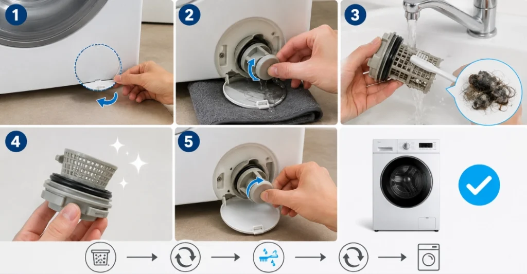 sửa chữa lỗi C02 máy giặt Hitachi